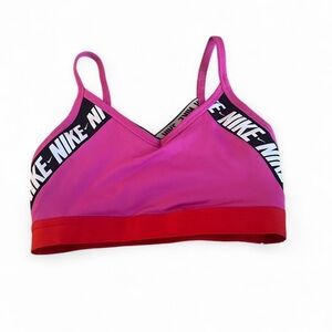 Nike Red and Pink Sports Bra